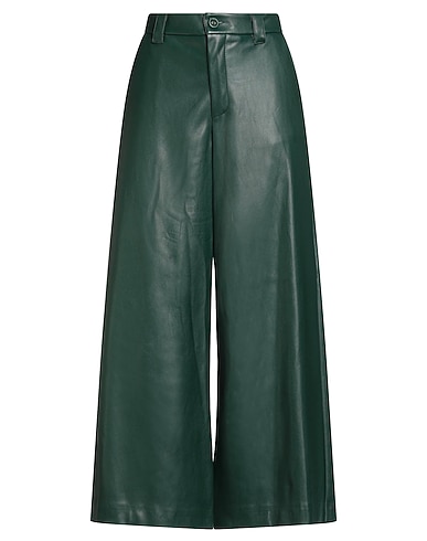 TENSIONE IN Casual trouser Dark green 100% Polyester