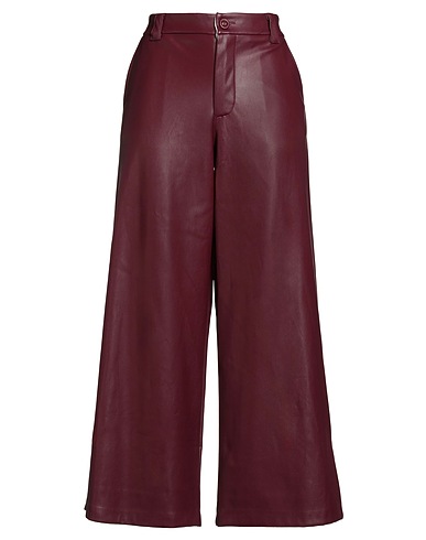 TENSIONE IN Casual pants Burgundy 100% Polyester