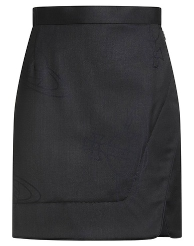VIVIENNE WESTWOOD Minigonna Nero 100% Lana Vergine