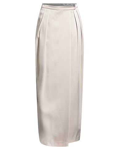 BRUNELLO CUCINELLI Maxi Skirts Beige 61% Acetate, 39% Viscose