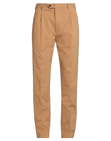 MOORER Casual pants Camel 93% Cotton, 6% Wool, 1% Elastane