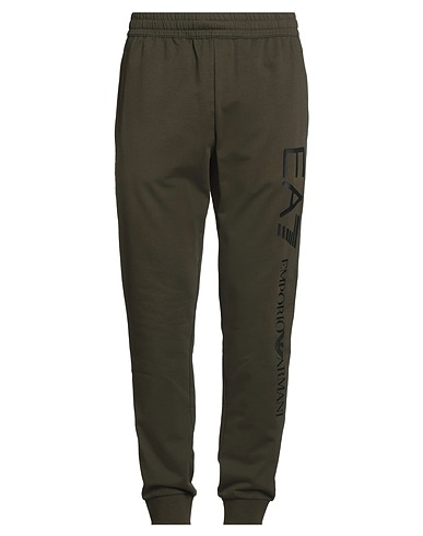 EA7 Activewear Military green 100% Cotton, Elastane