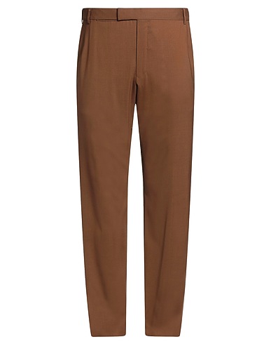 DUNHILL Casual trouser Chocolate brown 100% Wool