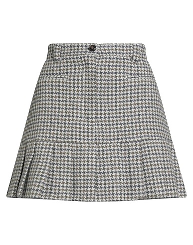 MAX&Co. Mini skirt PONY RIDE Grey 58% Wool, 29% Polyester, 7% Acrylic, 5% Polyamide, 1% Viscose