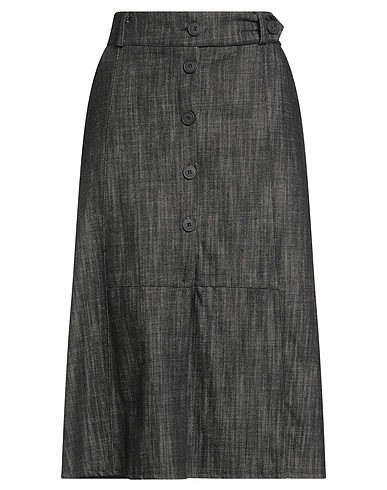 NOIR NOIR Denim skirt Black 100% Cotton