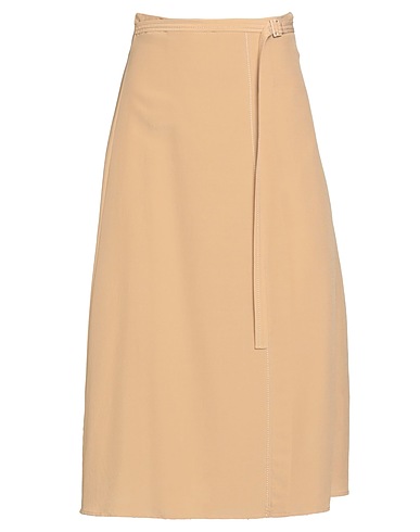 JOSEPH Midi skirt Beige 62% Silk, 38% Wool
