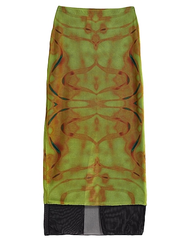 VISION OF SUPER Midi skirt 95% Polyester, 5% Elastane