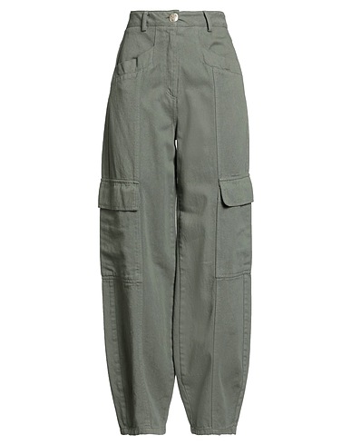 COMPAGNIA ITALIANA Casual παντελόνι Στρατιωτικό πράσινο 100% Βαμβάκι