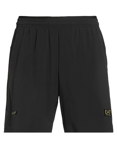 EA7 Shorts & Bermuda Black 87% Polyester, 13% Elastane