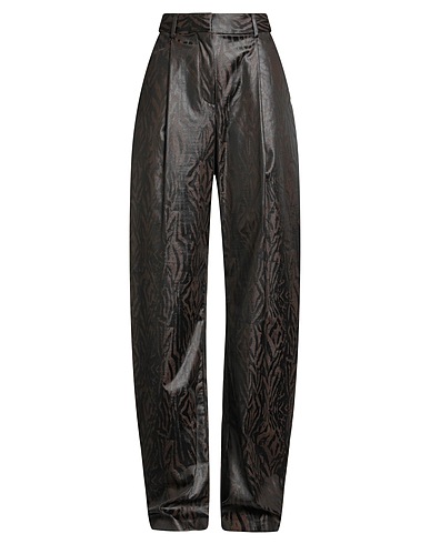 JUST CAVALLI Casual trouser Chocolate brown 56% Polyester, 39% Polyamide, 5% Elastane