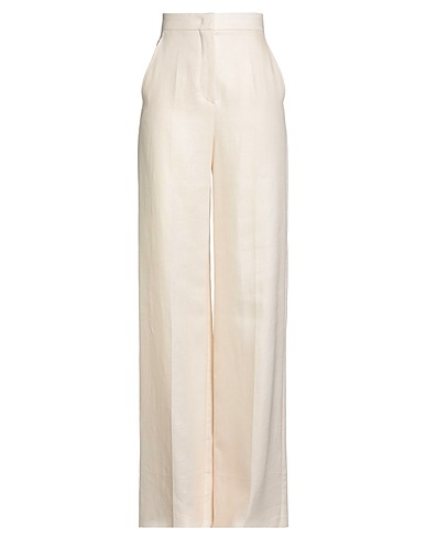 MAX MARA Casual pants Ivory 100% Linen