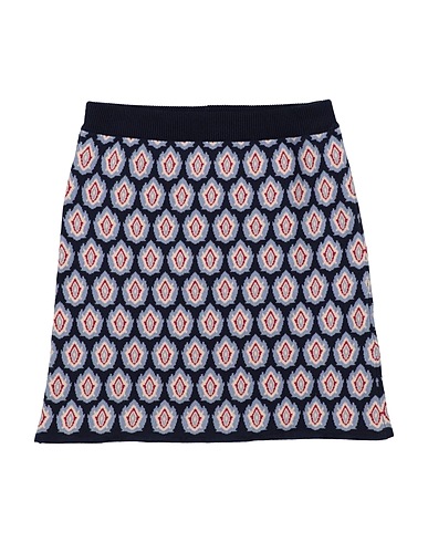 ETRO Skirt Midnight blue 100% Cotton, Polyester