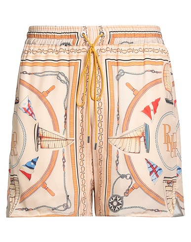 RHUDE Shorts & Bermuda Beige 100% Silk