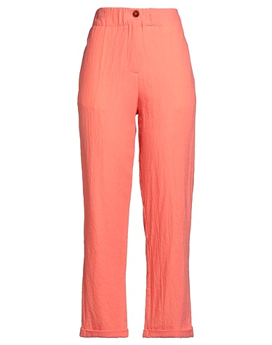 ALYSI Casual trouser CHOCOLAT Salmon pink 100% Virgin Wool
