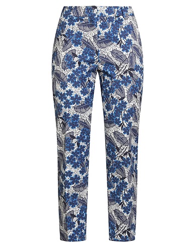WEEKEND MAX MARA Casual trouser Blue 97% Cotton, 3% Elastane