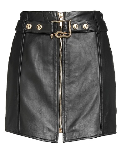 JUST CAVALLI Minigonna Nero 100% Pelle di pecora