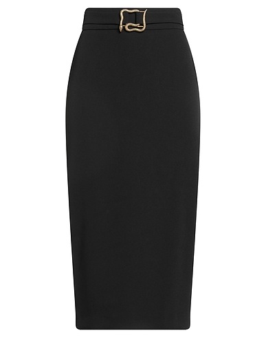 JUST CAVALLI Midi-Rock Schwarz 95% Polyester, 5% Elastan