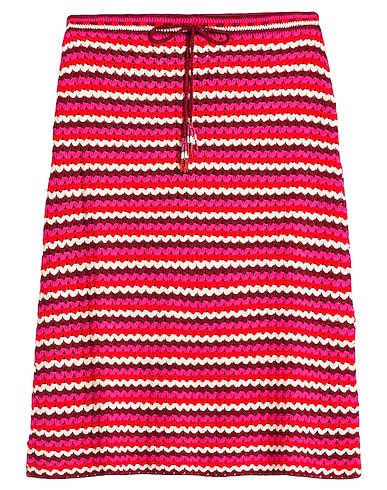 FARM RIO Midi skirt Fuchsia 100% Acrylic