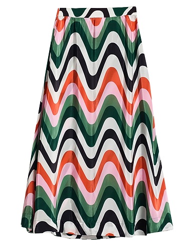 FARM RIO Midi skirt Green 100% Viscose