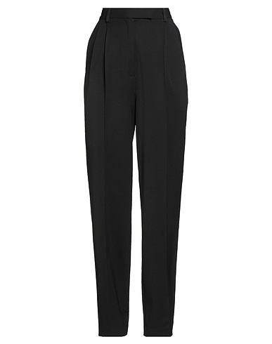 HACHE Pantalone Nero 53% Poliestere, 43% Lana Vergine, 4% Elastan