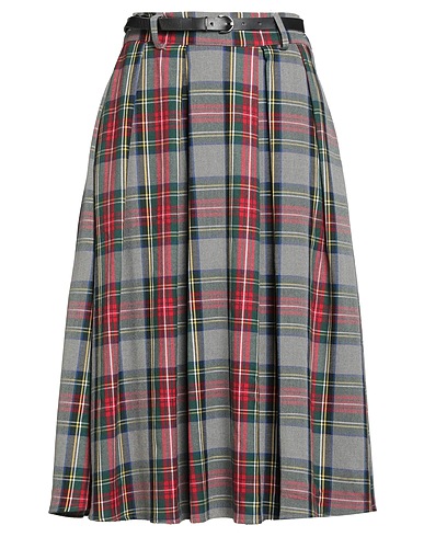 MOTEL Midi skirt Grey 80% Polyester, 18% Viscose, 2% Elastane