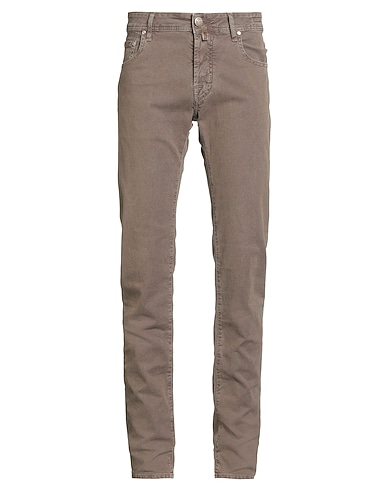 JACOB COHЁN Casual trouser Taupe 97% Cotton, 3% Elastane