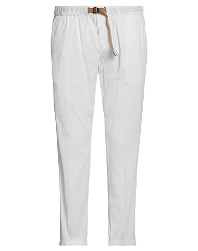 WHITE SAND Casual pants White 98% Cotton, 2% Elastane