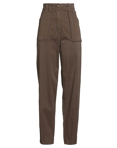 SEMICOUTURE Casual pants Khaki 97% Cotton, 3% Elastane