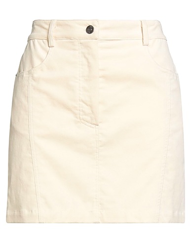 8PM Mini skirt CONSCIOUS Cream 95% Cotton, 5% Elastane
