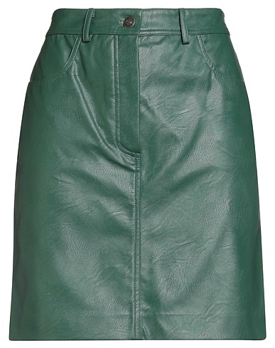 8PM Mini skirt Green 50% Polyurethane, 50% Viscose
