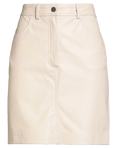 8PM Mini skirt Beige 50% Polyurethane, 50% Viscose
