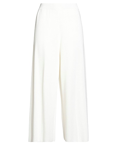 MALO Casual pants White 53% Viscose, 47% Cotton