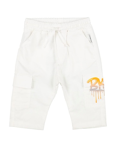 BIKKEMBERGS Casual pants White 100% Cotton