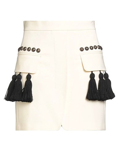 MAX MARA Mini skirt Ivory 96% Virgin Wool, 4% Elastane