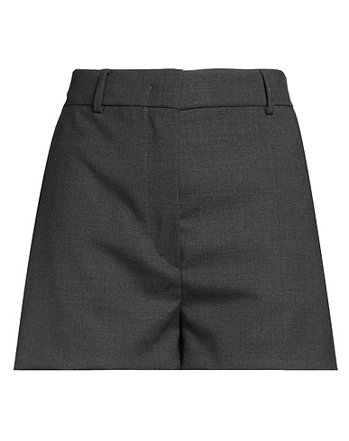 SPORTMAX Shorts & Bermuda Grey 100% Virgin Wool