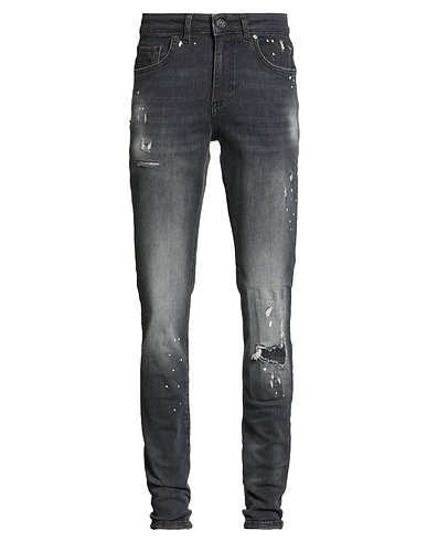 RH45 RHODIUM Denim pants Black 82% Cotton, 16% PES, 2% Elastane