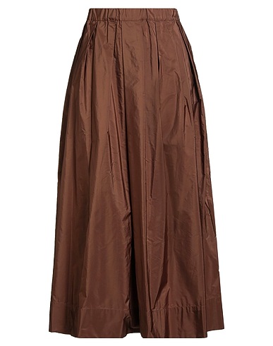 'S MAX MARA Long skirt Brown 100% Polyester
