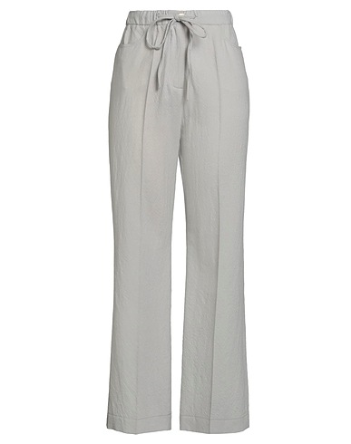 ALYSI Casual trouser Light grey 100% Virgin Wool