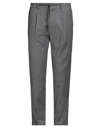 PAOLONI Casual trouser Grey 99% Virgin Wool, 1% Elastane