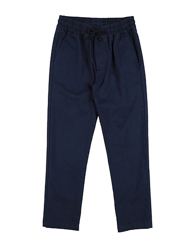BIKKEMBERGS Casual trouser Navy blue 80% Cotton, 20% Polyester