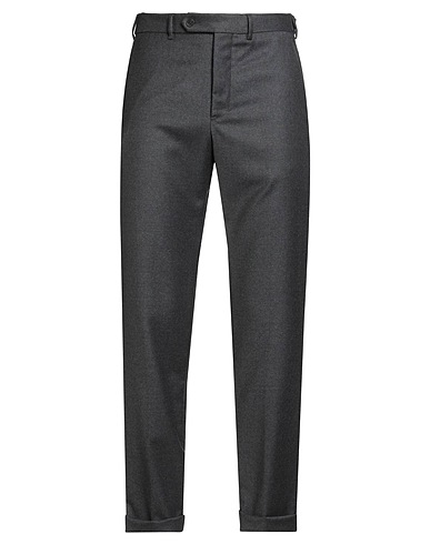 PAOLONI Casual trouser Grey 99% Virgin Wool, 1% Elastane