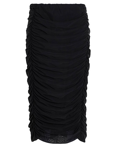 MAR DE MARGARITAS Midi skirt Black 80% Polyamide, 20% Elastane, Polyester