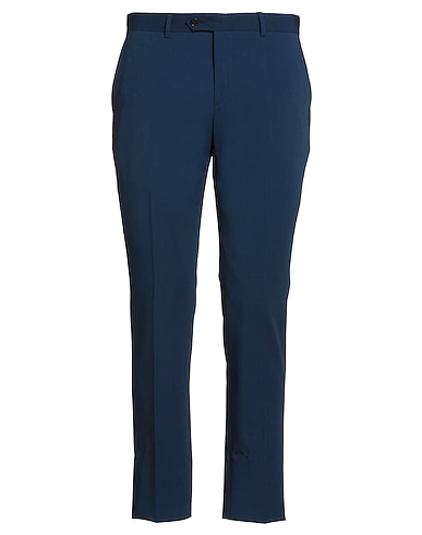MANUEL RITZ Casual trouser EVENING Navy blue 70% Polyester, 24% Viscose, 6% Elastane