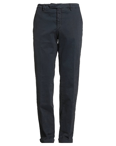 LUIGI BORRELLI NAPOLI Casual trouser Midnight blue 97% Cotton, 3% Elastane