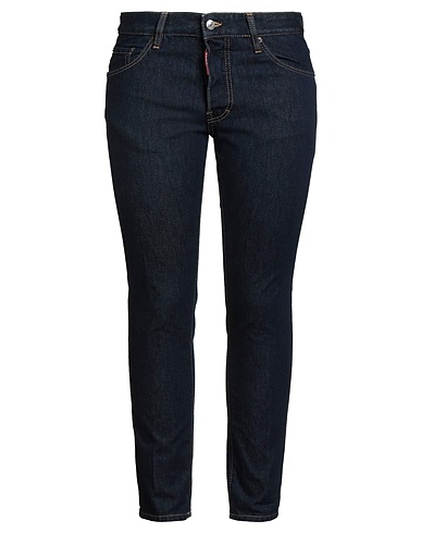 DSQUARED2 Denim trousers 100% Cotton, Calfskin