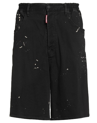 DSQUARED2 Denim shorts ICON Black 90% Cotton, 8% Elastomultiester, 2% Elastane