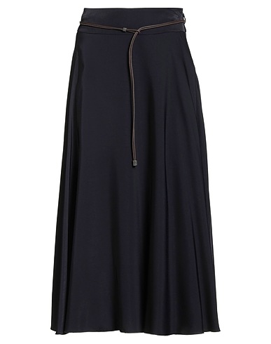 PESERICO Midi skirt Navy blue 61% Viscose, 39% Polyester