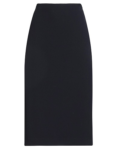PESERICO Gonna midi Blu notte 64% Poliestere, 27% Viscosa, 6% Cotone, 3% Elastan