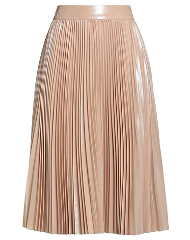 PESERICO Midi skirt Sand 100% Polyester