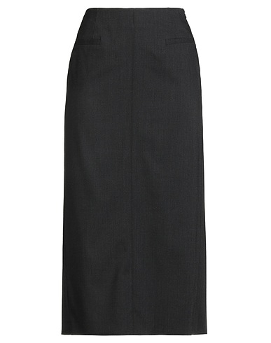 PESERICO Midi skirt EASY Charcoal 52% Polyester, 43% Wool, 5% Elastane